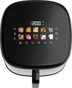 Fritadeira de ar Cecofry&Grill Smokin'Prime 8500 com resistência dupla para um dourado perfeito e sabor a grelhado em carnes, capacidade de 8,5 litros