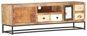 Móvel de TV 120x30x40 cm madeira recuperada maciça