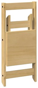 Cadeiras jantar dobráveis 4pcs Corona pinho maciço castanho-mel