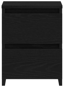Camas de cabeceira vidaXL com gavetas 2 pcs Carvalho Preto 30x30x40 cm