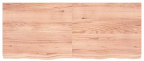 Tampo de mesa 120x50x(2-6) cm carvalho tratado castanho-claro