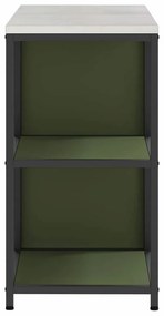Conjunto de Armazenamento de Cozinha 2 pcs Verde Oliva