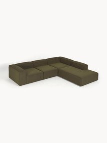 Sofá de canto modular em bouclé Lennon (4 lugares)