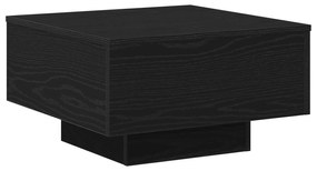 Mesa de Centro vidaXL Preta em Carvalho 55x55x31 cm em Madeira de Enge