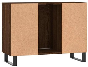 Armário casa banho 80x33x60 cm deriv.madeira carvalho castanho