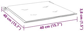 Almofadões p/ cadeiras jardim 4pcs 40x40x3 cm oxford azul