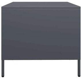 Mesa de centro 68,5x50x43,5 cm aço laminado a frio antracite