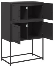 Aparador 68,5x38,5x107 cm aço preto