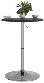 Mesa de bar 50x50x90 cm derivados de madeira/aço cromado preto