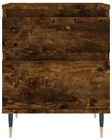 Mesa de cabeceira 40x35x50 cm derivados madeira carvalho fumado