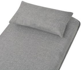 Poltrona/Cama Giratória em Tecido - Cinzento-Claro - Design Moderno