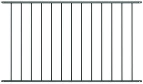 vidaXL Painel de vedação em aço com revestimento em pó 1,63x1 m antracite