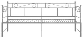 Estrutura sofá-cama de puxar 90x200 cm metal cinzento