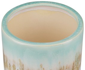 Vaso de cerâmica grés multicolor 15 cm CYME Beliani