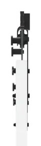 Porta Deslizante vidaXL com Conjunto de Ferragens Brancas 86x211 cm Ma