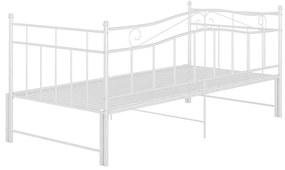 Estrutura sofá-cama de puxar 90x200 cm metal branco