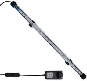 vidaXL Lâmpada LED aquário 48 cm branco