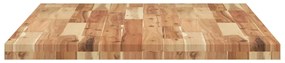 Tampo de secretária 80x70x4 cm acácia maciça acabamento a óleo