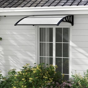 Toldo para janela ou porta 122 x 99 cm Proteção solar Chuva Neve Vento Toldo externo Cinzento