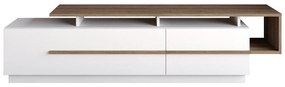 Móvel TV Pia – Nogueira e Branco – 180 x 46,4 x 38,9 cm