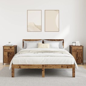 Armários de Cabeceira 2 pcs Madeira Velha 40x42x60 cm Madeira de Engen