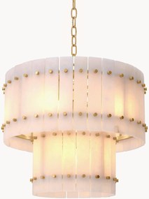 Lustre grande em alabastro com dois níveis Ruby