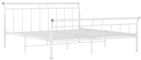Estrutura de cama 160x200 cm metal branco