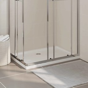 Base de chuveiro retangular 70x100 cm ABS branco