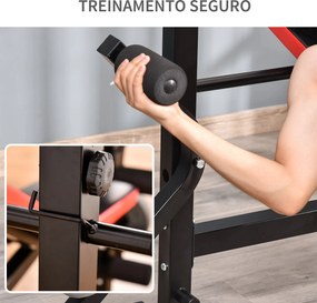 Banco de Pesos Multifuncional Banco de Musculação com Encosto Ajustáve