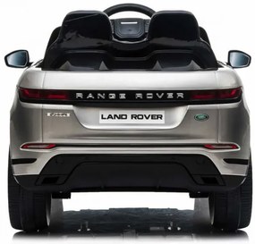 Carro elétrico para crianças 12V Range Rover Evoque pneus borracha e assento pele sintetica Cinzento