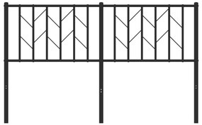 Cabeceira de cama 140 cm metal preto