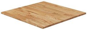 vidaXL Tampo mesa quadrado 70x70x1,5cm carvalho tratado castanho-claro
