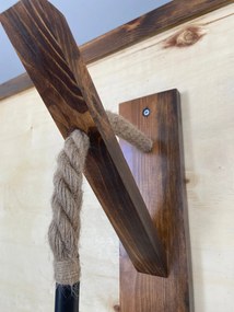 Candeeiro de Parede Ahsap – Nogueira – 23 x 9 x 45 cm