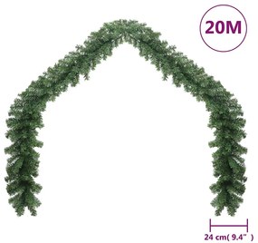 Grinalda de Natal com luzes LED 20 m