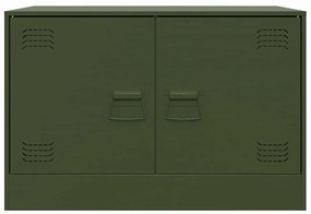 Móvel de TV 67x39x44 aço verde azeitona