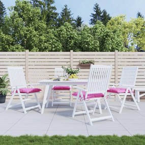 vidaXL Almofadões para cadeira 4 pcs 40x40x7 cm tecido rosa