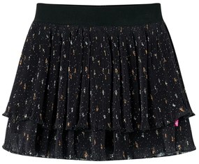 Saia para crianças com dois folhos preto 116