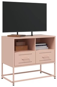 Móvel de TV 68x39x60,5 cm aço rosa