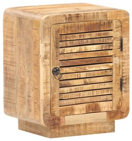 Mesa de cabeceira 40x30x50 cm madeira de mangueira áspera