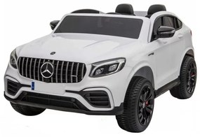 Carro elétrico para crianças Mercedes GLC63S com MP4 12V 2 Lugares 2.4G Branco