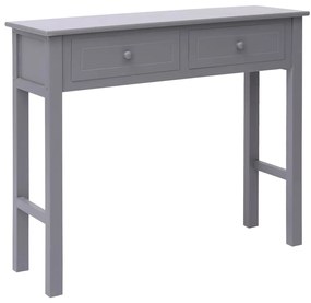 vidaXL Mesa consola 90x30x77 cm madeira cinzento
