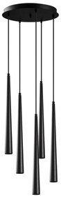 Candeeiro de Teto Ugur – Preto – 43 cm diâmetro, 135 cm altura