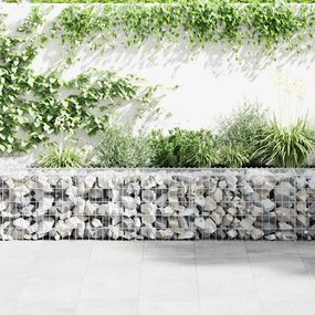 Muro gabião com tampas aço galvanizado 900x50x50 cm