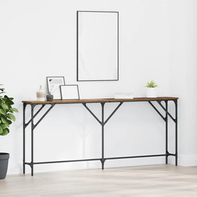 vidaXL Mesa Console Madeira Antiga 180x23x75 cm Madeira Industrial
