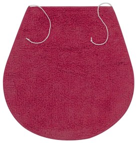 Conjunto tapetes de casa de banho 3 pcs tecido fúcsia