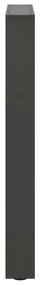 Pés para mesa de jantar antracite 2 peças 60x(72-73) cm aço