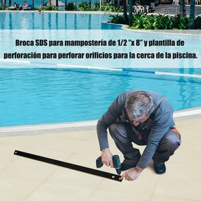 Conjunto de 2 Barreiras de Segurança para Piscina da Teslin Dimensões por barreira: 360 x 125 cm – Proteção para Varandas, Barreira Ocultante, Proteçã