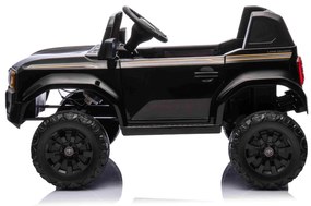 Jipe elétrico para crianças Toyota Landcruiser 12V controlo remoto de 2,4 GHz, entrada USB/AUX, Bluetooth, suspensão, bateria de lítio, luzes LED Pret
