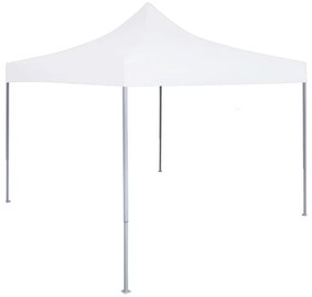 48886 vidaXL Tenda dobrável profissional para festas 2x2 m aço branco