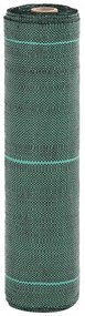 vidaXL Tela para ervas daninhas 0,5x5 m PP verde